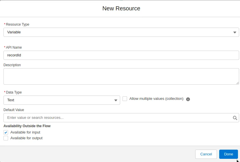 Record Id Field Element